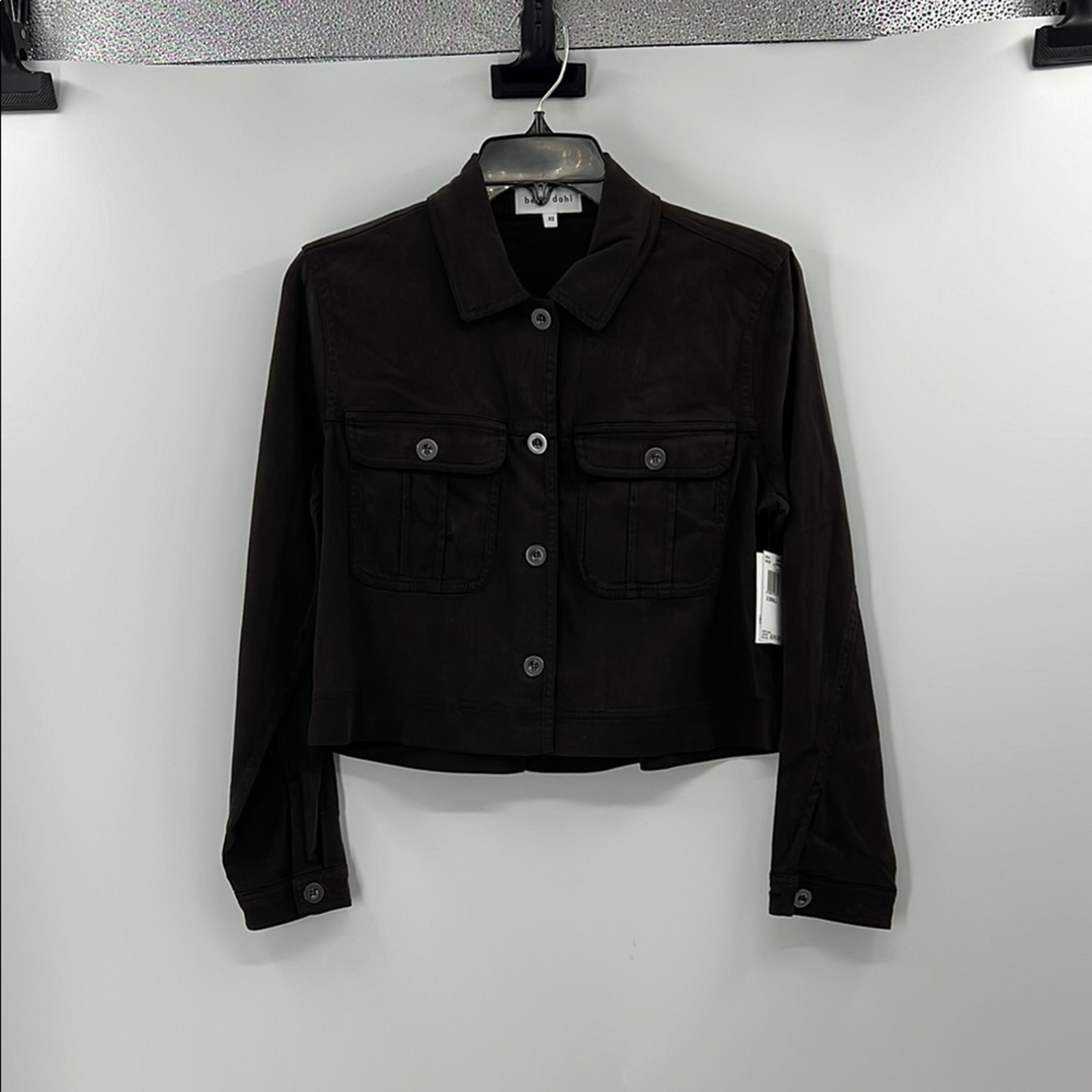 Bella Dahl Women's Flap Pocket Utility Jacket - Brown - Xs - Nwt